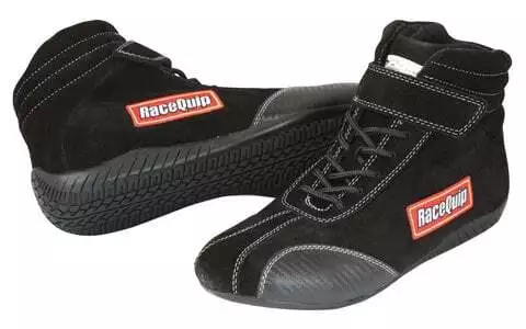RaceQuip® 30500070RQP 305 Euro Carbon L Driving Shoes SFI 3.3/5 Black Size 7