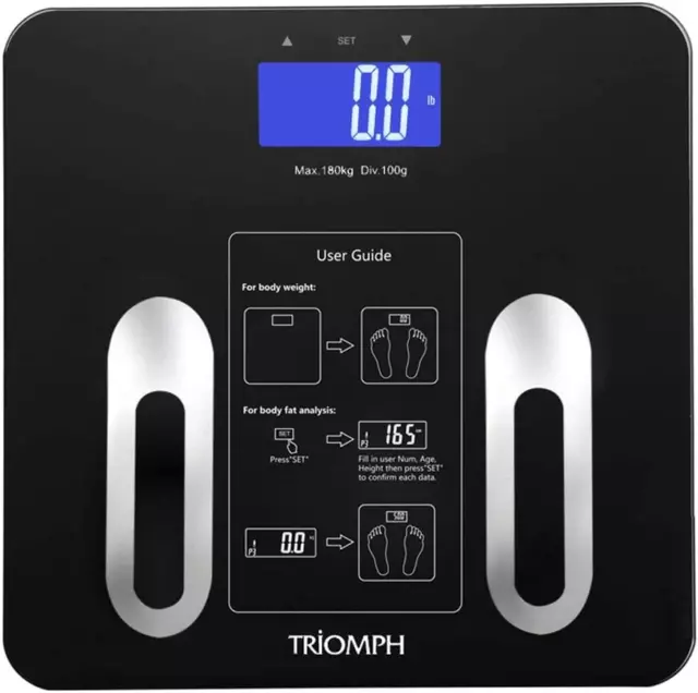 Precision Body Fat Scale with Backlit LCD Digital Bathroom Scale for Body Weight