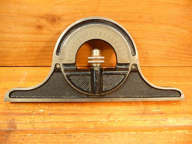 Vintage The L.S. Starrett Co. No. 12 Protractor Head for combination square rule