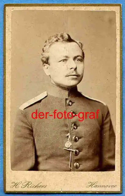 Foto, Portrait, Soldat, Hannover, um 1880 !!!