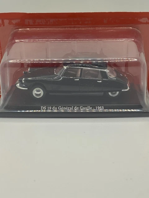 1:43 ATLAS NOREV UH Citroën DS 19 du Général de Gaulle 1963 + Certificat