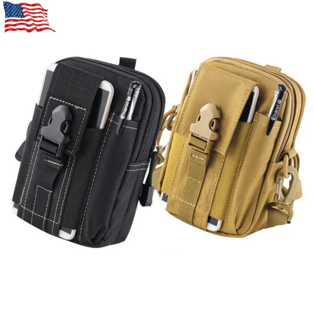 Army Tactical Holster Military Molle Waist Belt Bag Wallet Cell Phone Pouch Case