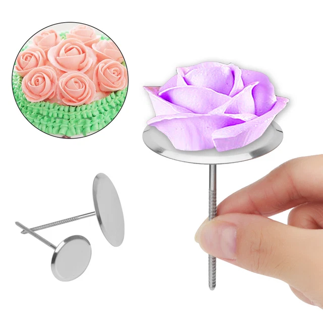 Uñas de tubo de hornear Baking Nails hágalo usted mismo pastel uñas de flores herramientas de pastel acero inoxidable