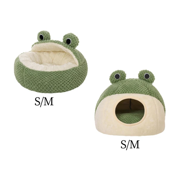 Pets Cave Bed Kitten Cat Warm House Sleeping Soft Indoor Pet Tent Cave Bed Cats