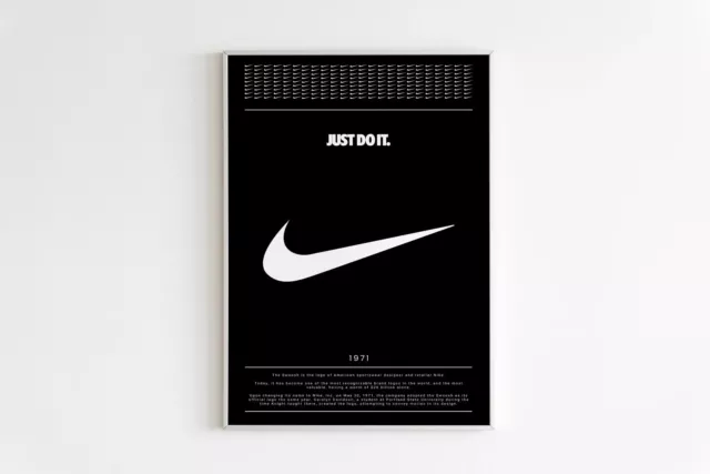 Retro Hypebeast - NIKE SWOOSH - Sketch - Wall Digital Art Poster Print Gift