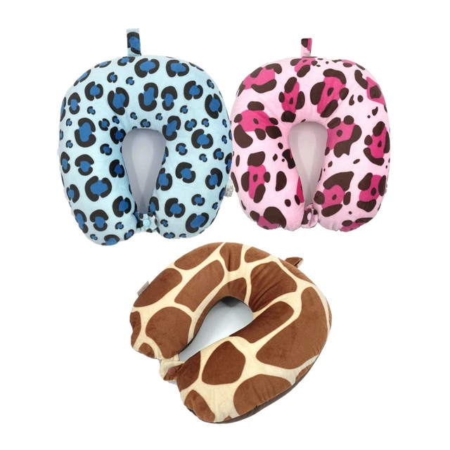 Animal Print Micro Beads Microbead U Shaped Neck Pillow Travel Home Decoration