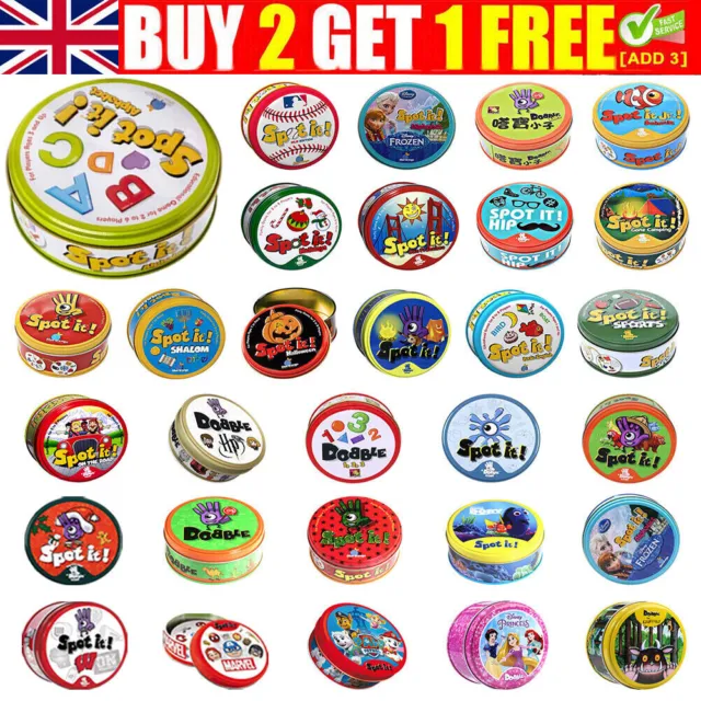 Dobble Classic Funny Family Game Card Gift for Kids Spot It Card Toy 50 Type Hot