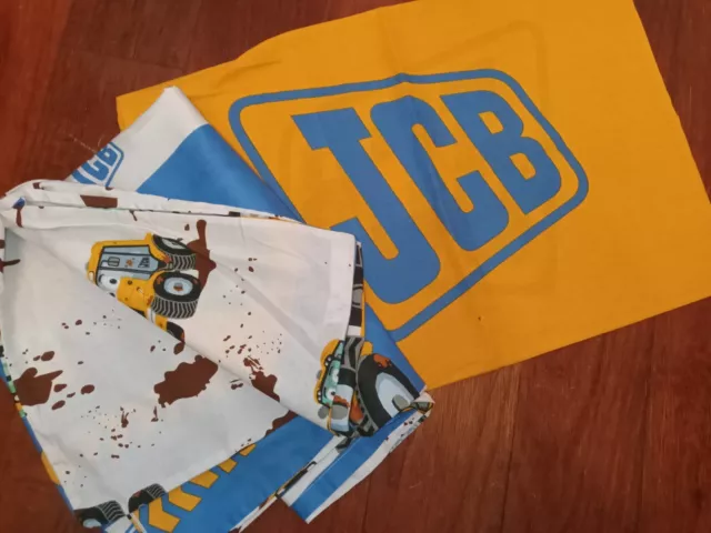 JCB DIGGER Kleinkind Bettdecke und Kissen Set gebraucht
