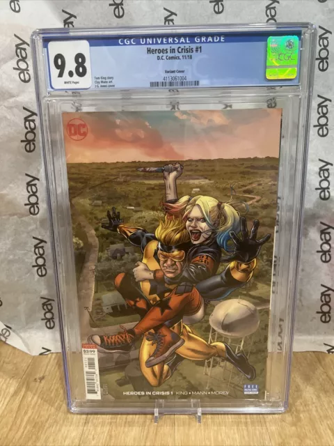 CGC HEROES IN CRISIS #1 Jg Jones Variant Cover 2018 Marvel Comics CGC 9.8 NM/MT