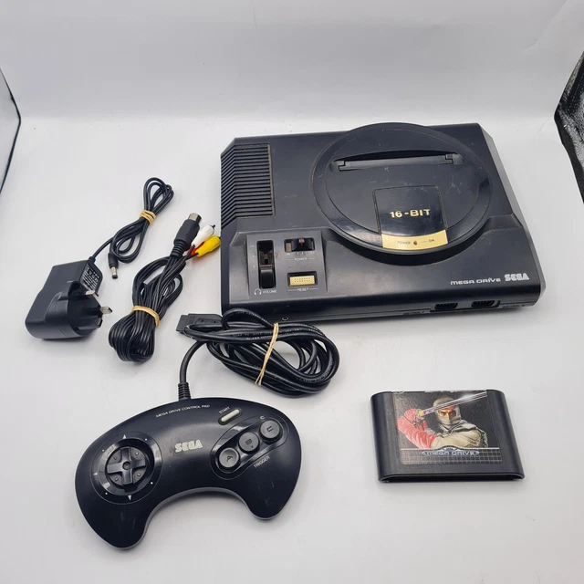 Sega Mega Drive Console Bundle Working Controller and Shinobi Game