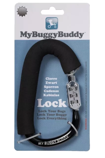 My Buggy Buddy Lock ORIGINAL, safety tested. LOCK YOUR BUGGY & YOUR BAG