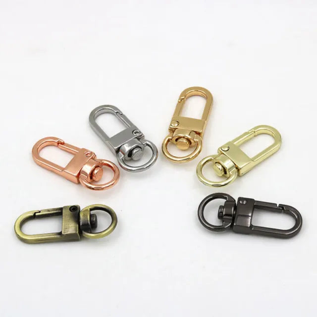 10PCS Lobster Claw Clasp Keychain Swivel Buckle Hook For Bag Key Ring uk