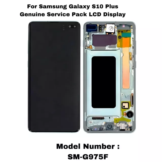 Genuine Service Pack Display LCD For Samsung Galaxy S10 Plus G975F - Prism Green