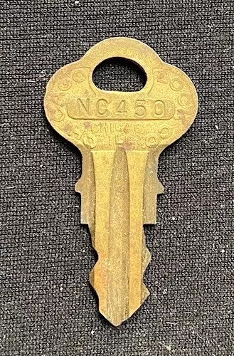 Original Northwestern Corporation Key Number NC450  for Peanut Gumball Machine
