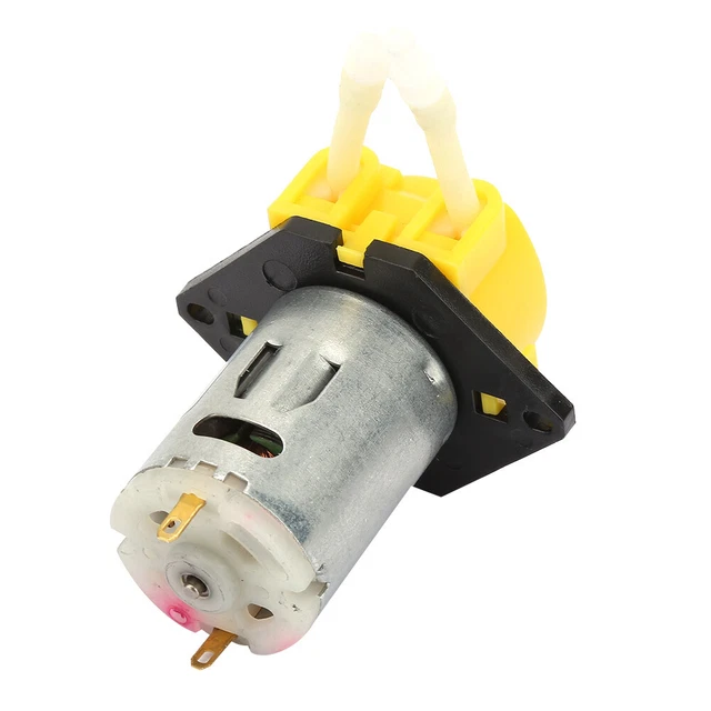 (Jaune) Micro Pompe Péristaltique -2 2 * 4mm DC 6V