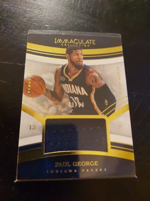 Paul George Immaculate Collection 2016-2017 Remarkable Memorabilia # 09/99