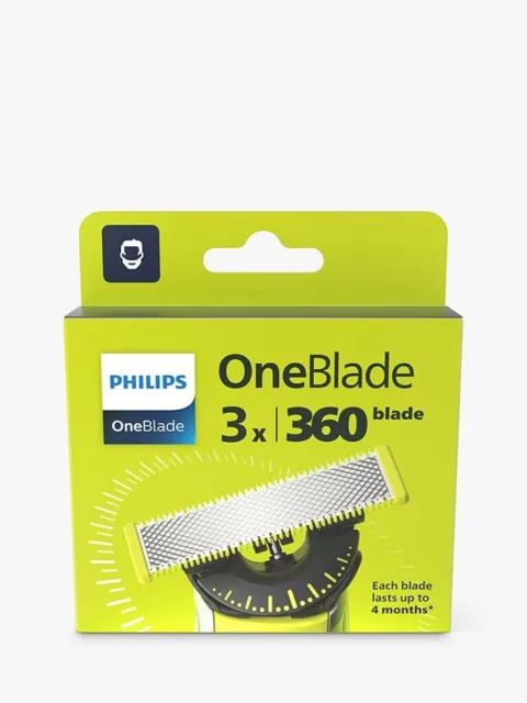 Philips OneBlade Replacement | 360 | Pack of 3 (