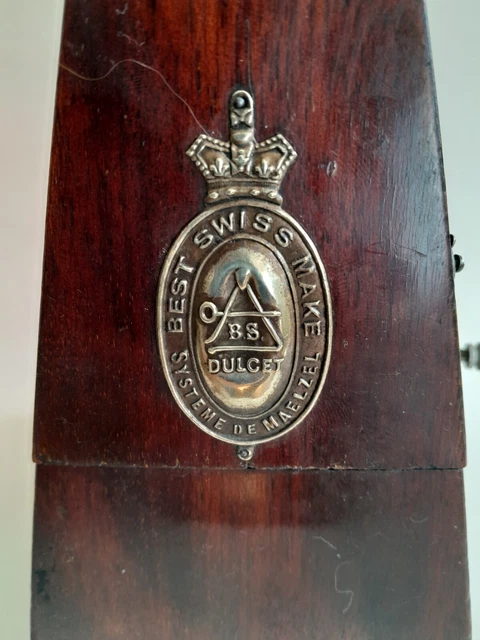 Antique Systeme De Maelzel Best  Swiss Make Pyramid Metronome  Dulcet