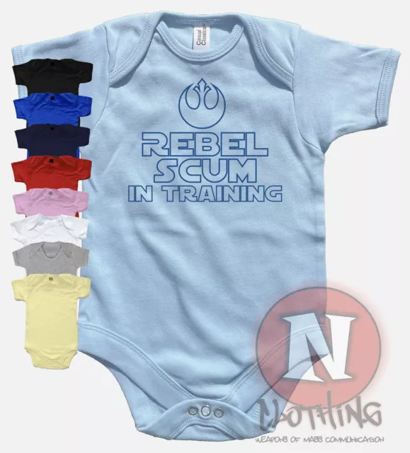 Rebel Abschaum im Training Babygrow Babyanzug Babygro tolle Geschenkweste