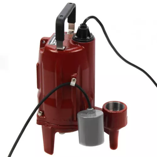Automatic Residential Grinder Pump w/ Float Switch, 10' cord, 1 HP, 115V