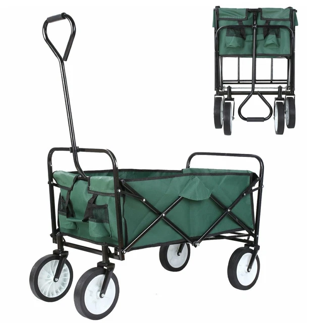 Carrello Pieghevole FLEXIHAUL Fuoristrada – Carrello Da Spiaggia, Giardino E Spesa – Telaio In Acciaio Portata 80kg – Borsa In Poliestere 600D