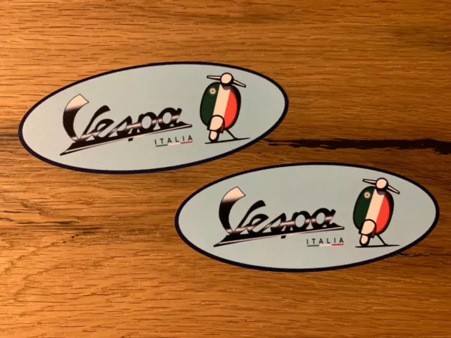 2x VESPA Aufkleber GTS 125 300 Super Roller Vintage Italien Retro Oldtimer #756