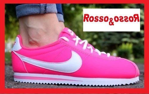 Scarpe NIKE CORTEZ NYLON CLASSIC Sneakers da Donna Ragazza Rosa Fucsia N 37,5 38