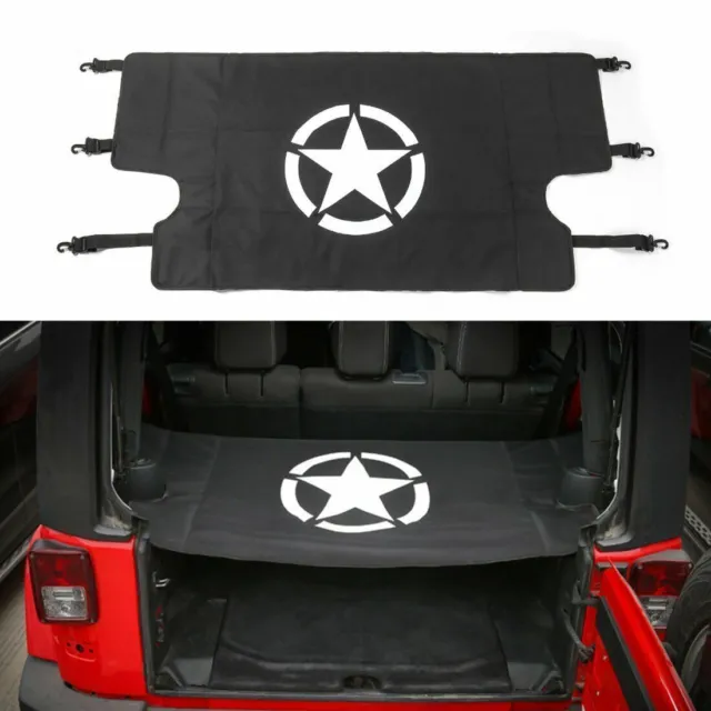 Rear Trunk  Cargo Security Shield Cargo Cover Fit for Jeep Wrangler JK 2007-2018