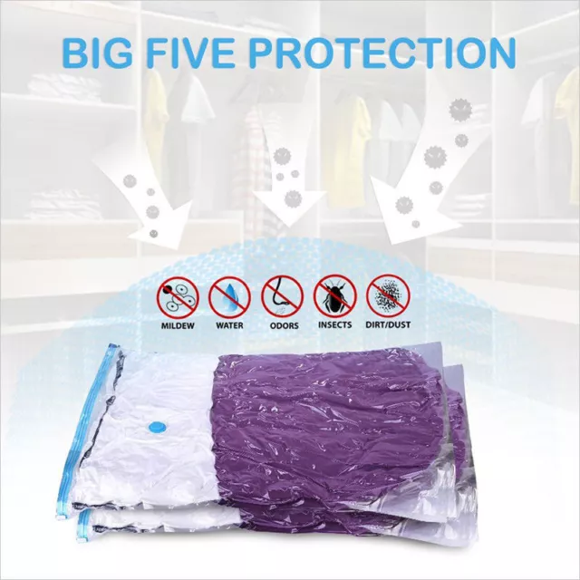 Vacuum Storage Bags Space Saver Seal Compressing Medium Large for   Cloth Quilt 2