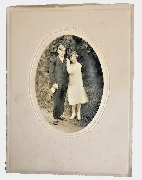 Photo ancienne  Mariage Couple Elégance années 30
