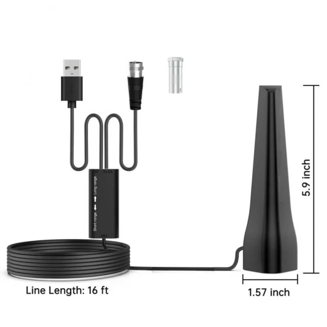 ATSC HD TV Antenna DVB-T2 Amplifier Booster Digital Aerial Set Indoor ...