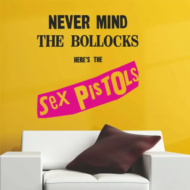 Sex Pistols Never Mind Bollocks Album Cover Wall Art Sticker Cut Vinyl Decal