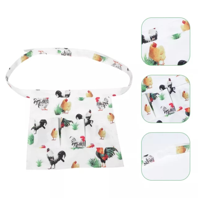 Hen Eggs Apron Collecting Basket Collection Multiple Pockets