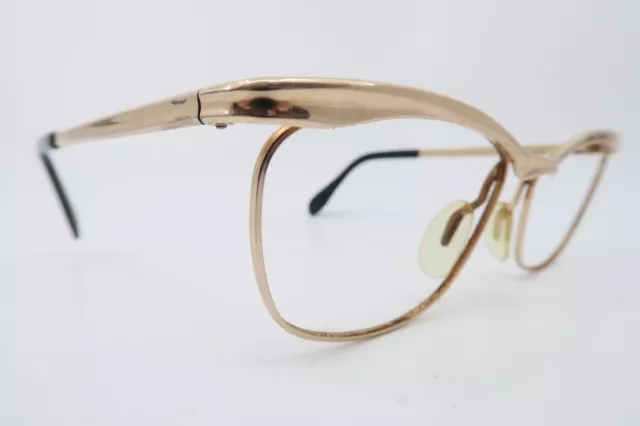 Vintage 50s gold filled Metzler eyeglasses frames 1/10 12K 52-16 135 Germany