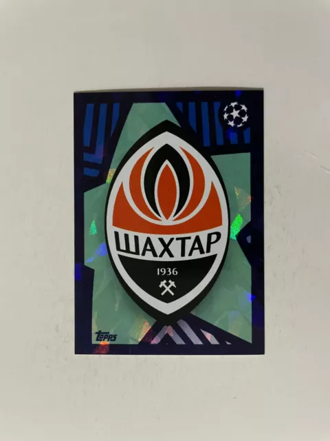 FIGURINA CHAMPIONS LEAGUE TOPPS 2018/19 BADGE SHAKHTAR DONETSK n 421 OTTIMA