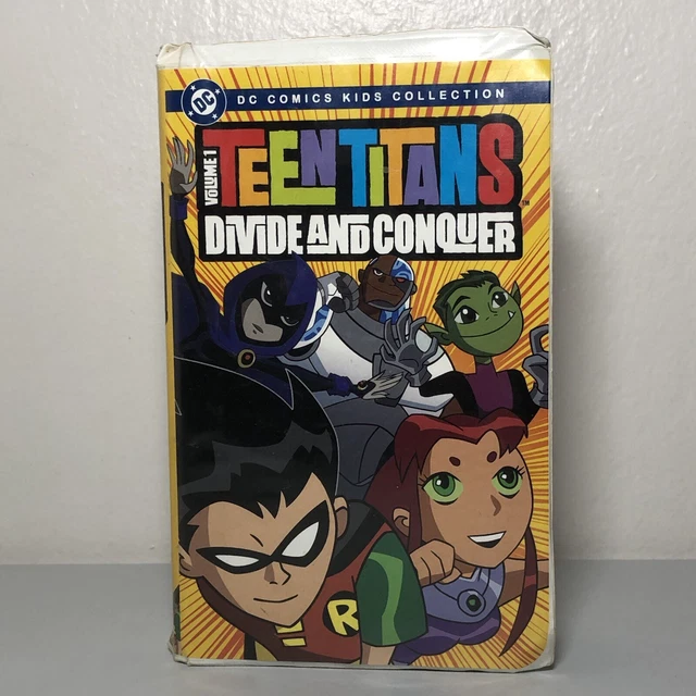 TEEN TITANS DIVIDE and Conquer VHS 2004 DC Comics Volume 1 £19.88 ...