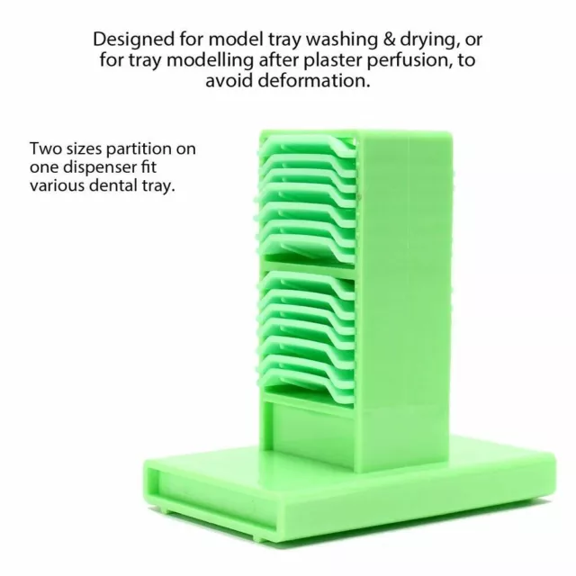 Dental Dentist Green Lab Holder Stand Dispenser Impression Tray Hot 1 Pc