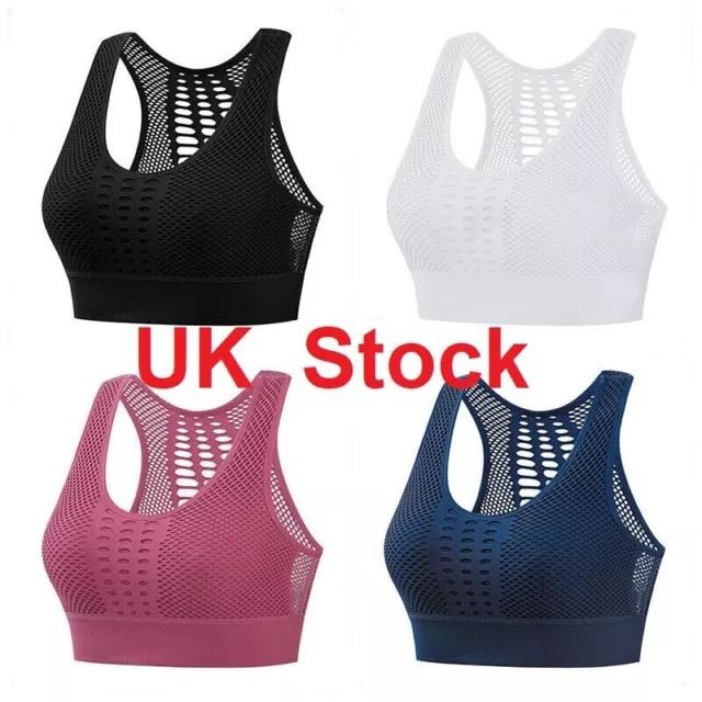 Women / Ladies removeable padded Sports Bra Wireless Gym Yoga Workout Fitness