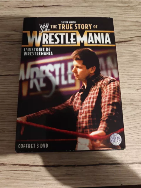 COFFRET 3 DVD CATCH WWE The true story of WrestleMania ( VERSION FRANÇAISE RARE)