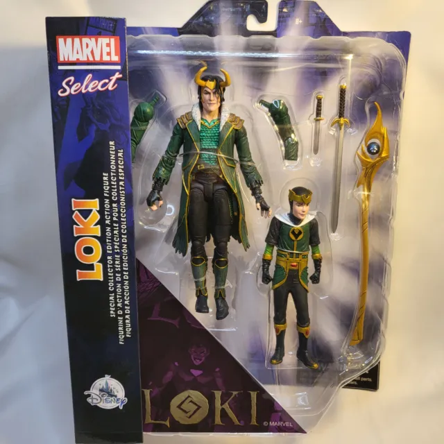 Nuove figure Loki Disney Marvel Select Special Collector Edition con accessori