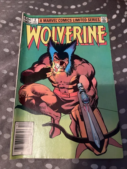 Wolverine #4 - Limited Series Frank Miller Marvel 1982 Comics Newsstand NICE!