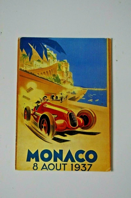CARTE POSTALE GRAND Prix de Monaco Formule 1 1970 la grile de départ