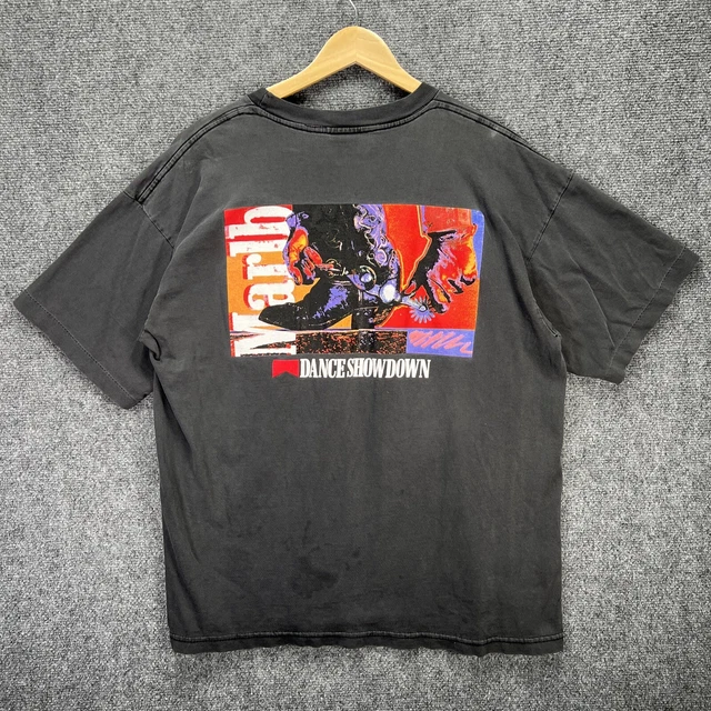 Vintage Marlboro Shirt Mens XL Black Marlboro Man Country Nights Dance Boot 90s