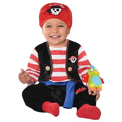 Amscan 2-3 Anni Bambino Bucaniere Tuta Halloween Bambini Libro Giorno Costume da Pirata 