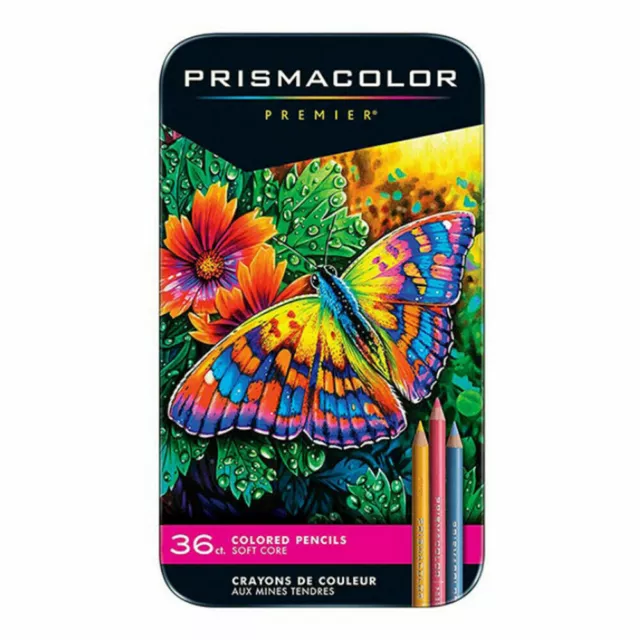 Sanford Prismacolor Premier Colored Pencils, Soft Core, 36 Pack