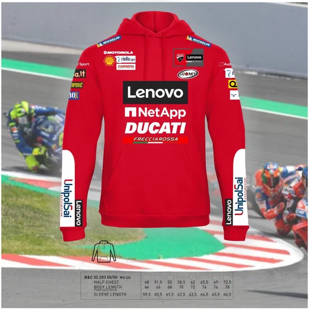 Felpa uomo fan moto ducati motogp stagione idea regalo bagnaia miller