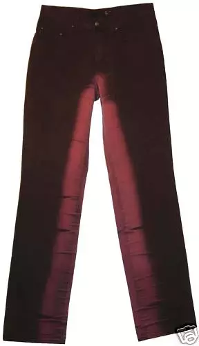 Jean ROBERTO CAVALLI marron & rose pantalon femme taille 36 Française made Italy