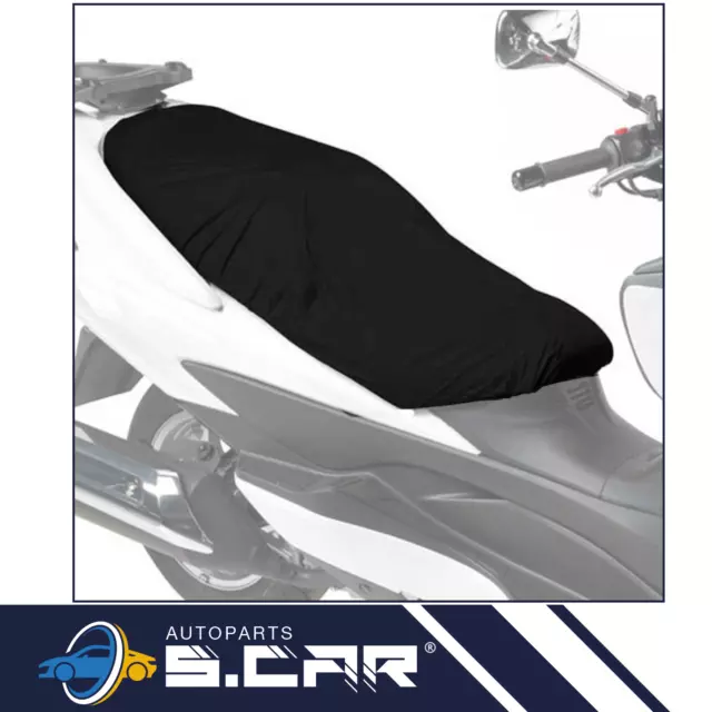 Telo Coprisella Universale Per Moto Scooter Impermeabile Antistrappo Nero 75x120