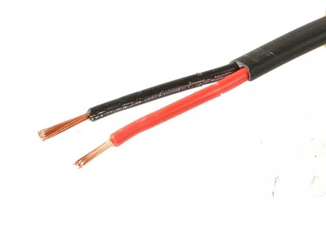 KFZ Kabel 2x1,5mm² Autoleitung Fahrzeugleitung schwarz/rot Meterware