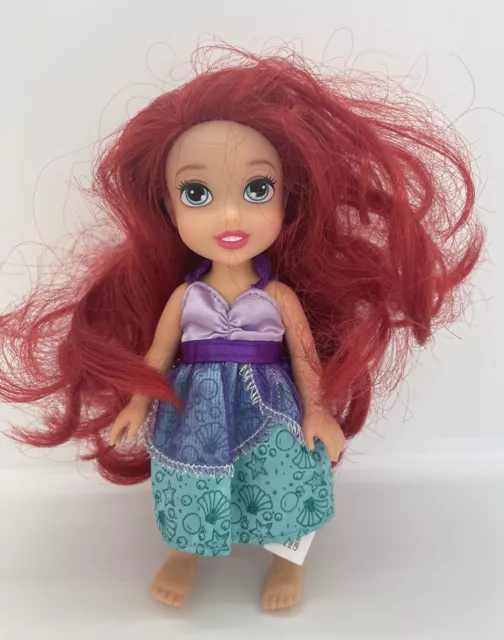 The Little Mermaid Ariel Doll Small Baby Fashion Disney 22cm Red Hair Princess